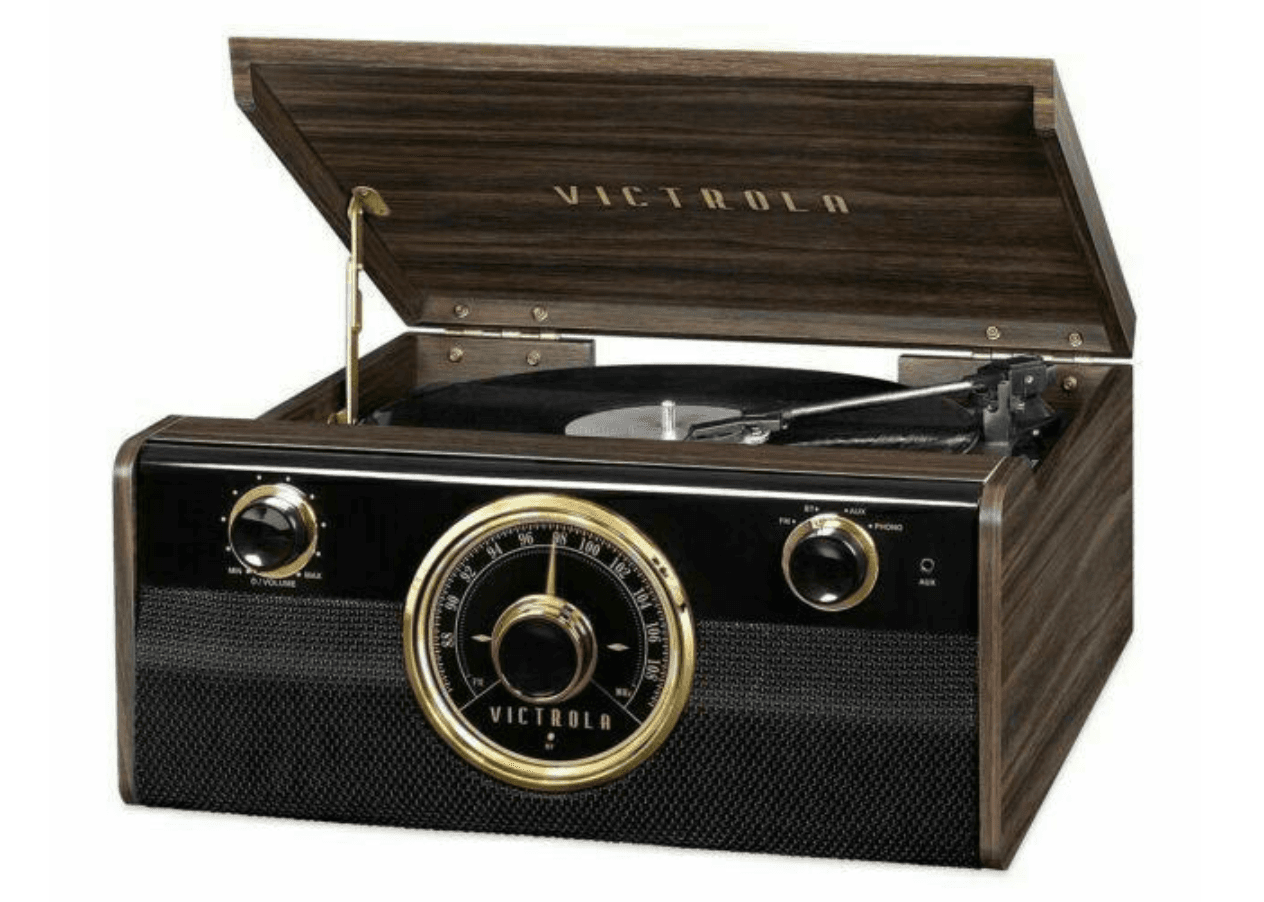 Recalled Wood Metropolitan Bluetooth Record Players with 3-Speed Turn