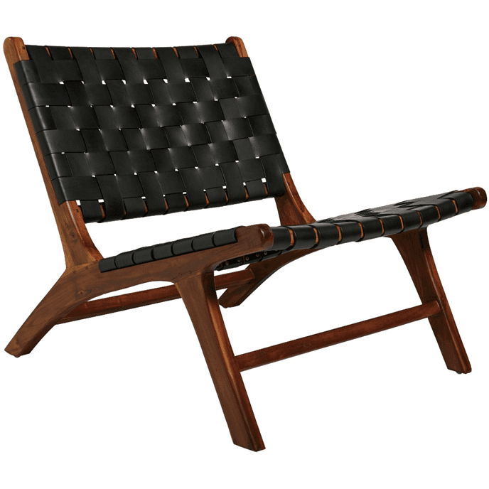 Recalled Haven & Key Leather Woven Chairs