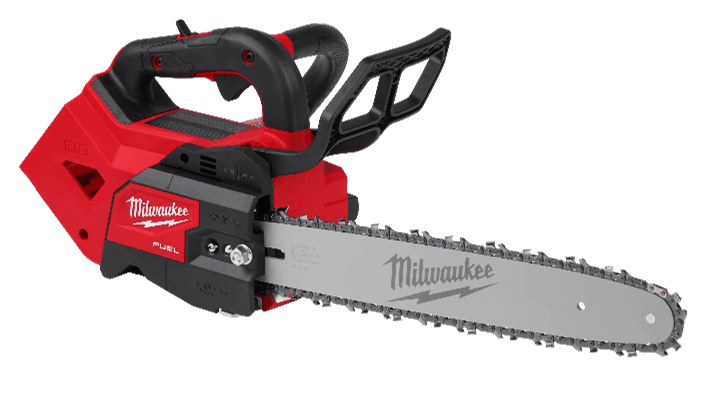 Recalled Milwaukee Tool M18 FUELTM Top Handle Chainsaw with either a