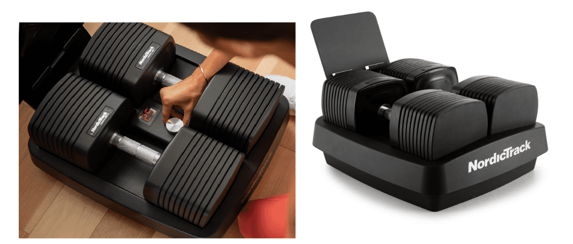 Recalled NordicTrack 50 LB iSelect Voice-Controlled Adjustable Dumbbe