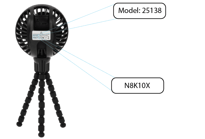 Recalled Nuby Stroller Fans