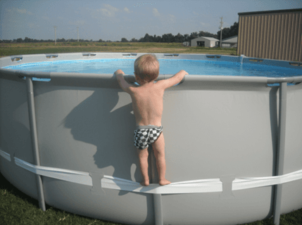 Recalled 48-inch and taller above-ground pools with compression strap