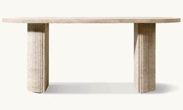 Recalled Byron Emperador Tables and Byron Reeded Stone Tables and Des