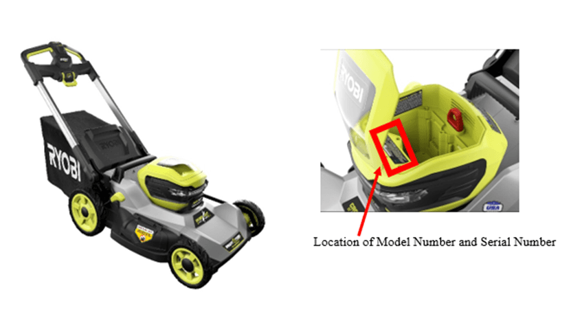 Recalled RYOBI 40-Volt Brushless 21" Cordless Walk-Behind Mowers
