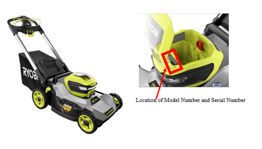 Recalled RYOBI 40-Volt Brushless 21" Cordless Walk-Behind Mowers (image 2 of 2)