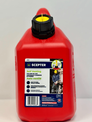 Recalled Scepter Gas and Oil Combination Fuel Containers