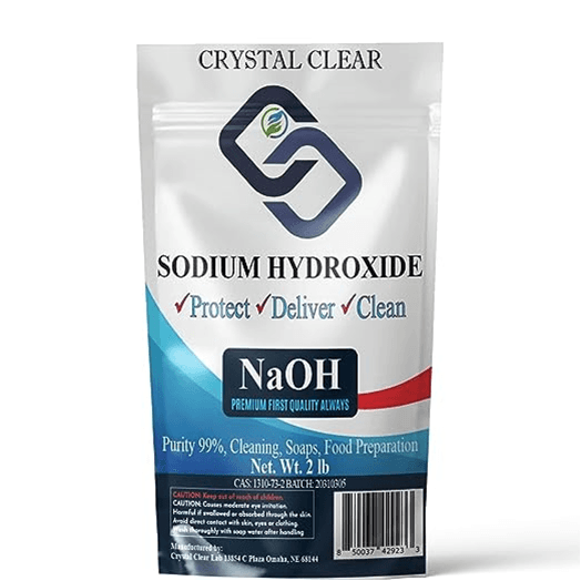 Recalled Crystal Clear Sodium Hydroxide, 2 lb. bags