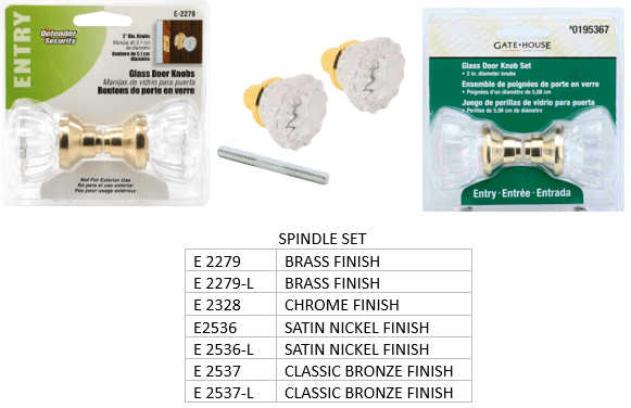 Recalled Glass Doorknobs