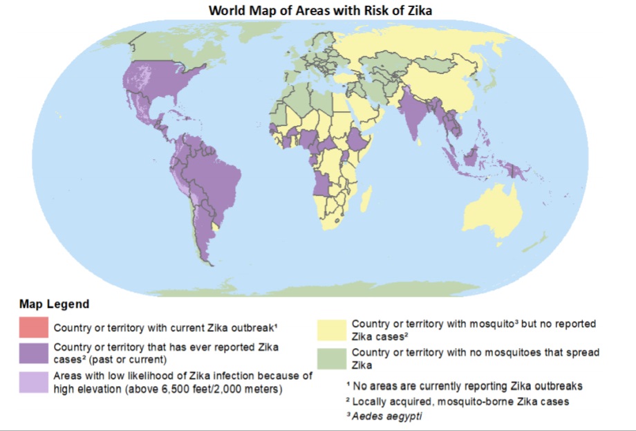 zika virus worldwide